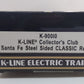 K-Line K-90010 O Gauge Santa Fe KCC 1996 Steel-Sided Reefer Car LN/Box