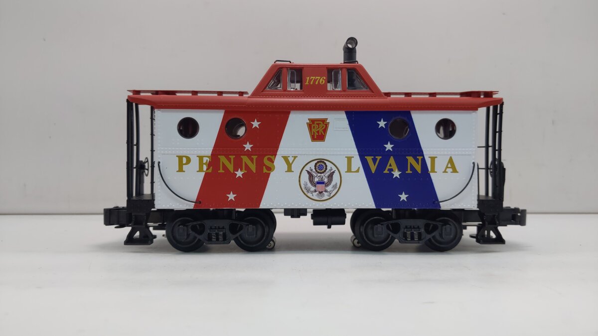 K-Line K615-1902 O Gauge PRR Patriotic N5C Smoking Caboose LN/Box