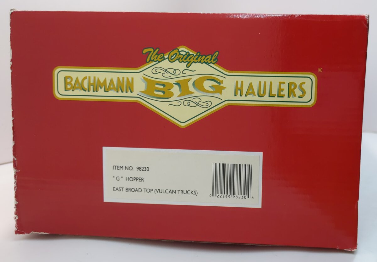 Bachmann 98230 G Scale East Broad Top 3-Bay Hopper w/Coal Load #849 LN/Box