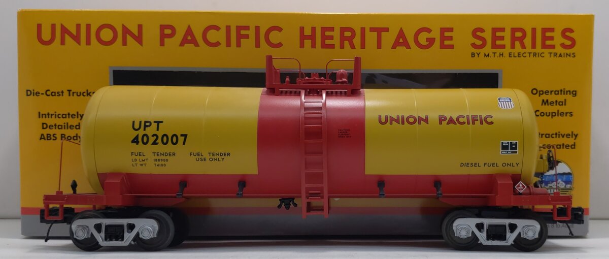 MTH 20-96172 O Gauge Union Pacific Heritage Tank Car #402007 LN/Box
