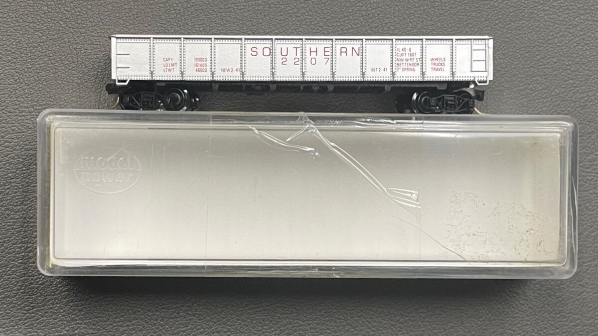 Model Power 3061 N Scale Southern 50' Gondola #2207