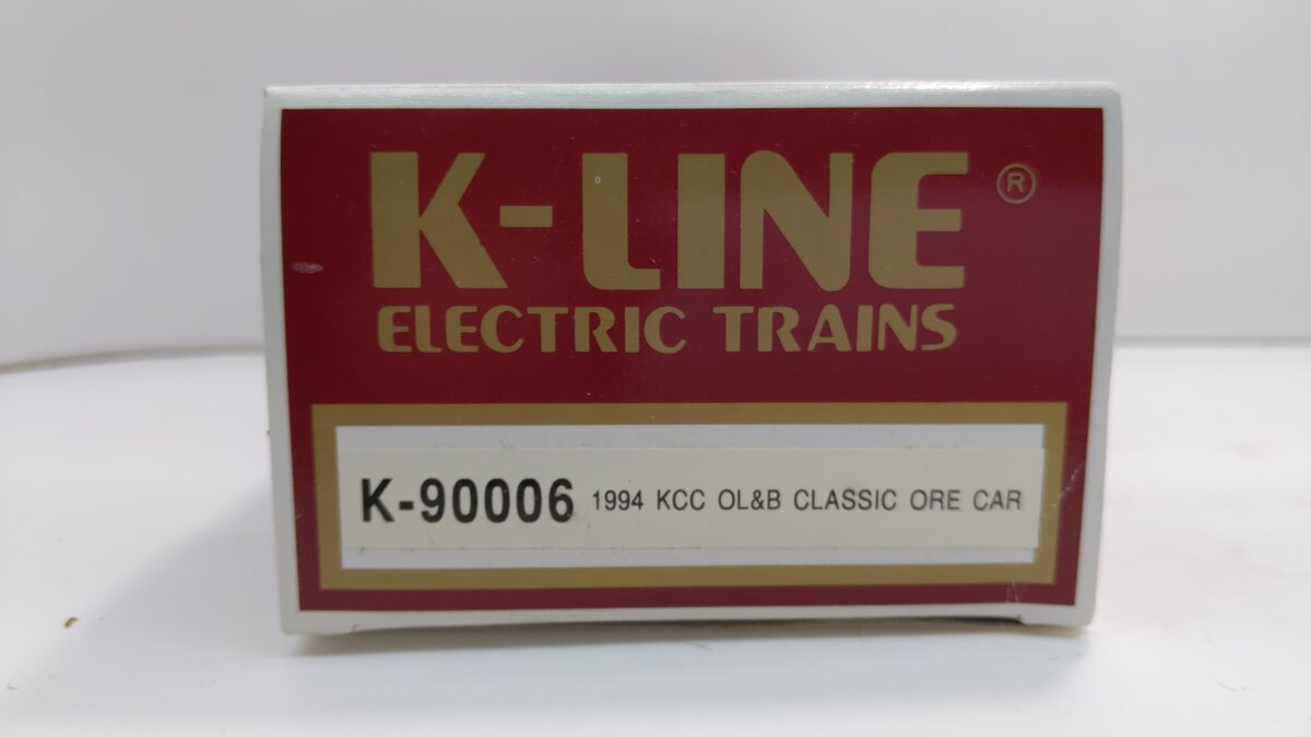 K-Line K90006 O Gauge K-Line Collectors Club 1994 Big Red Line Ore Car LN/Box