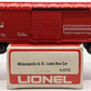 Lionel 6-9775 O Gauge Minneapolis & St. Louis Boxcar LN/Box