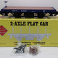 Aristo-Craft 40205 G Scale Baltimore and Ohio 20' 2-Axle Flatcar #X3813