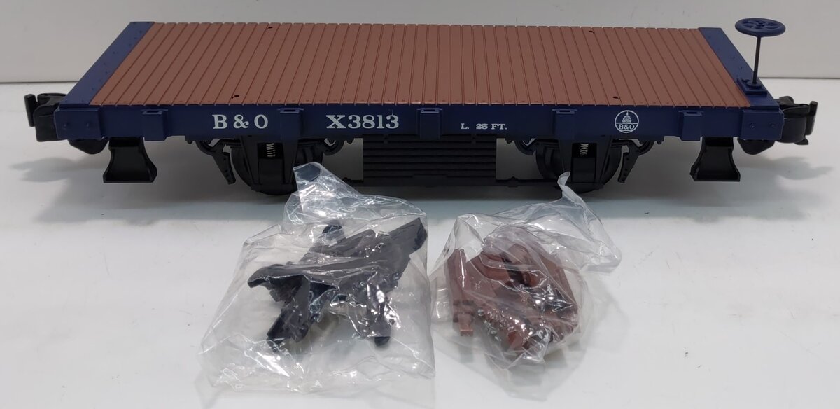 Aristo-Craft 40205 G Scale Baltimore and Ohio 20' 2-Axle Flatcar #X3813