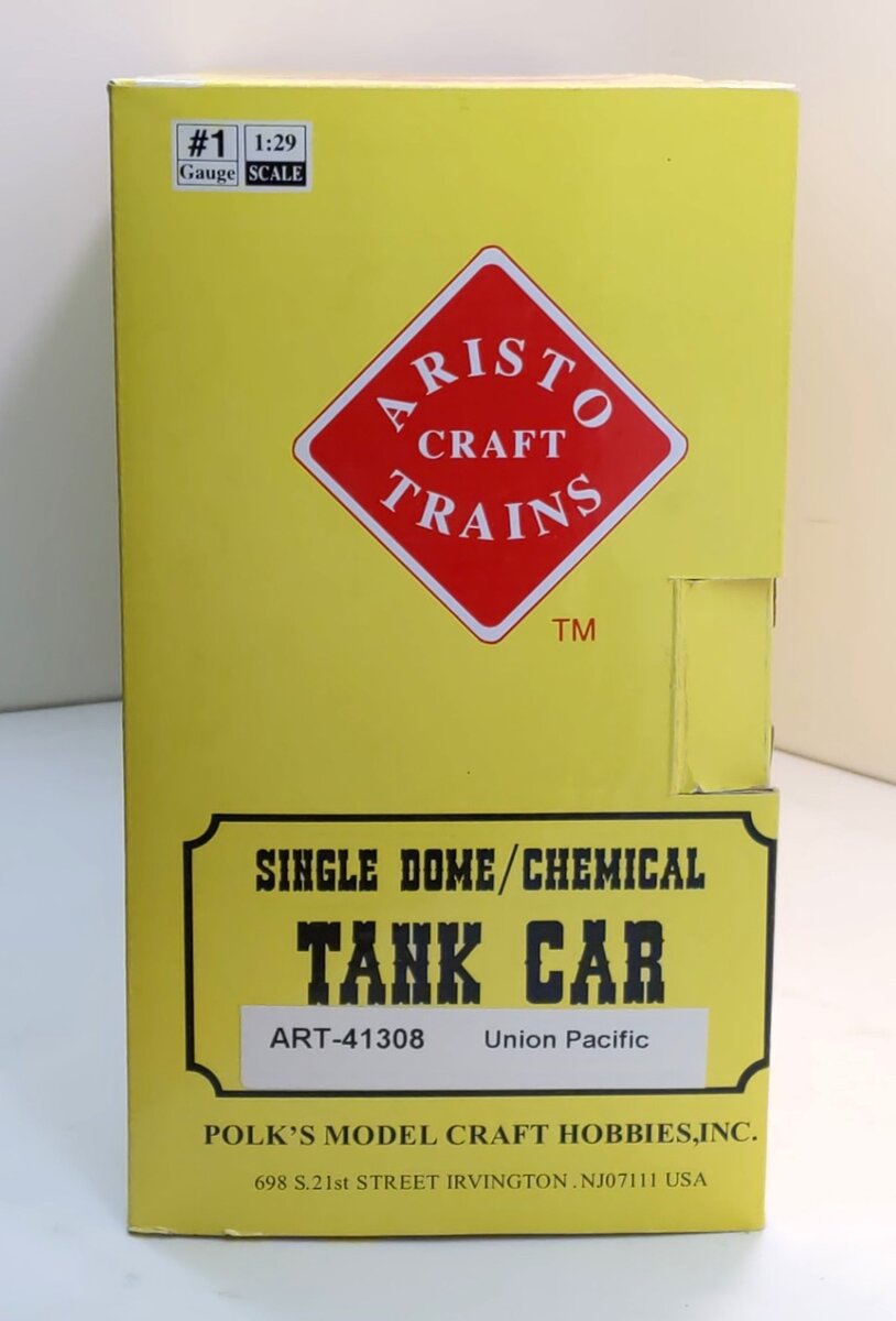 Aristo-Craft 41308 Union Pacific Single Dome Tank Car LN/Box