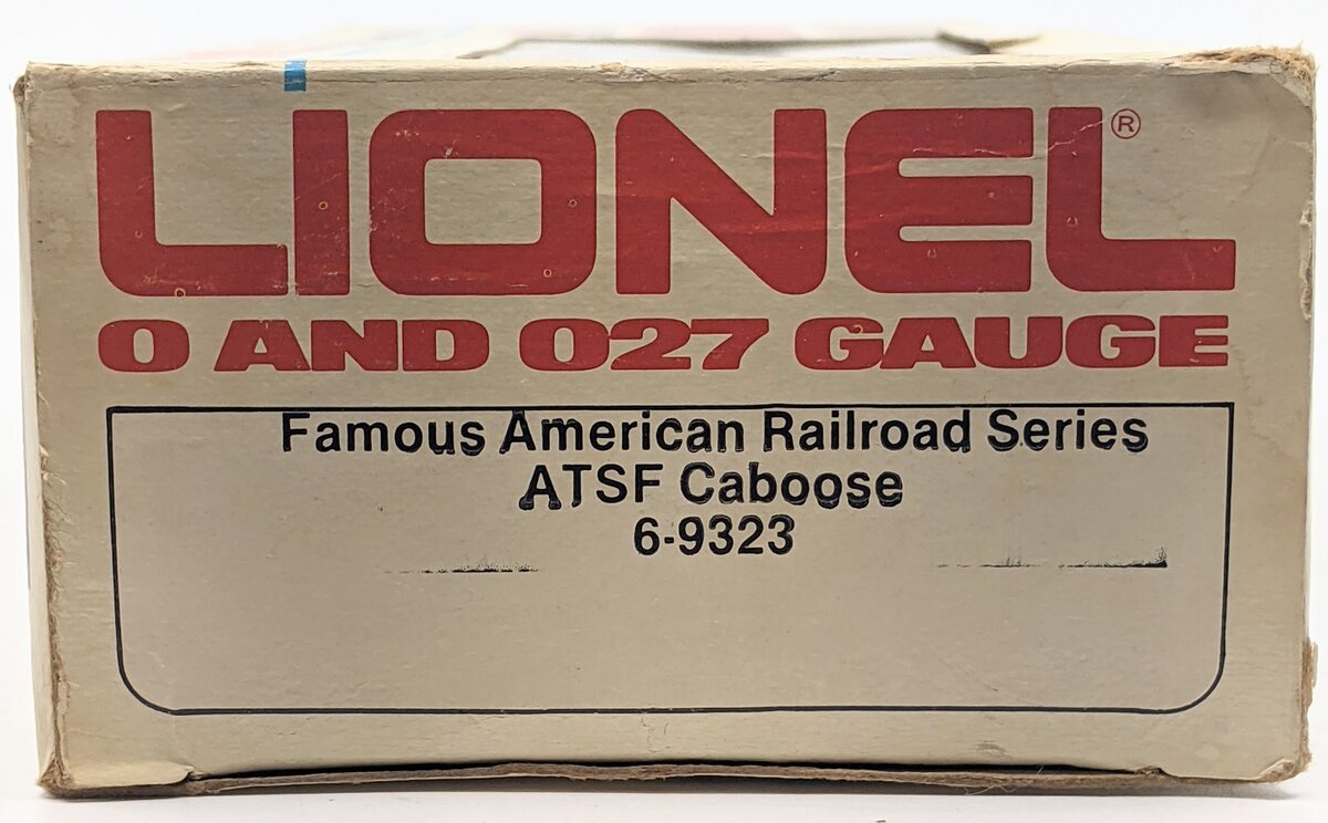 Lionel 6-9323 O Gauge Famous American Railroad Series ATSF Caboose EX/Box
