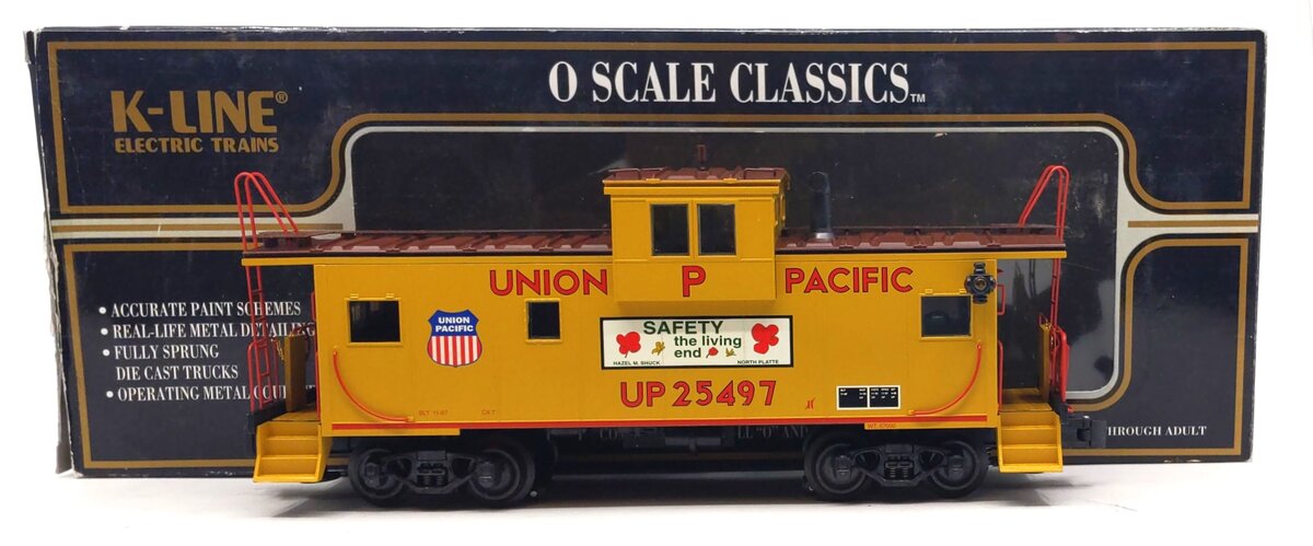 K-Line K613-2112 O Union Pacific Extended Vision Caboose #25497 LN/Box