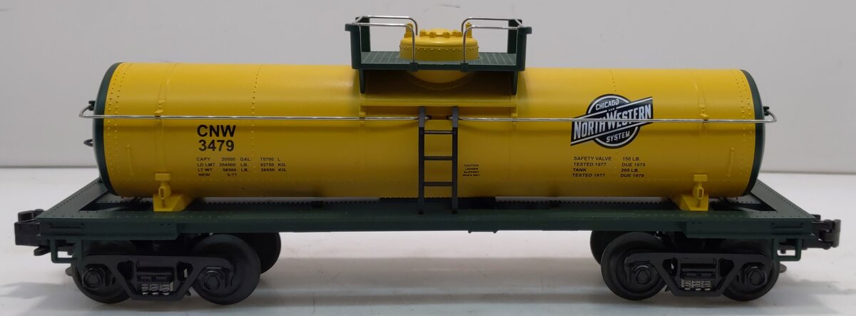 MTH 33-7302 O Gauge Chicago & North Western Tank Car #3479 LN/Box