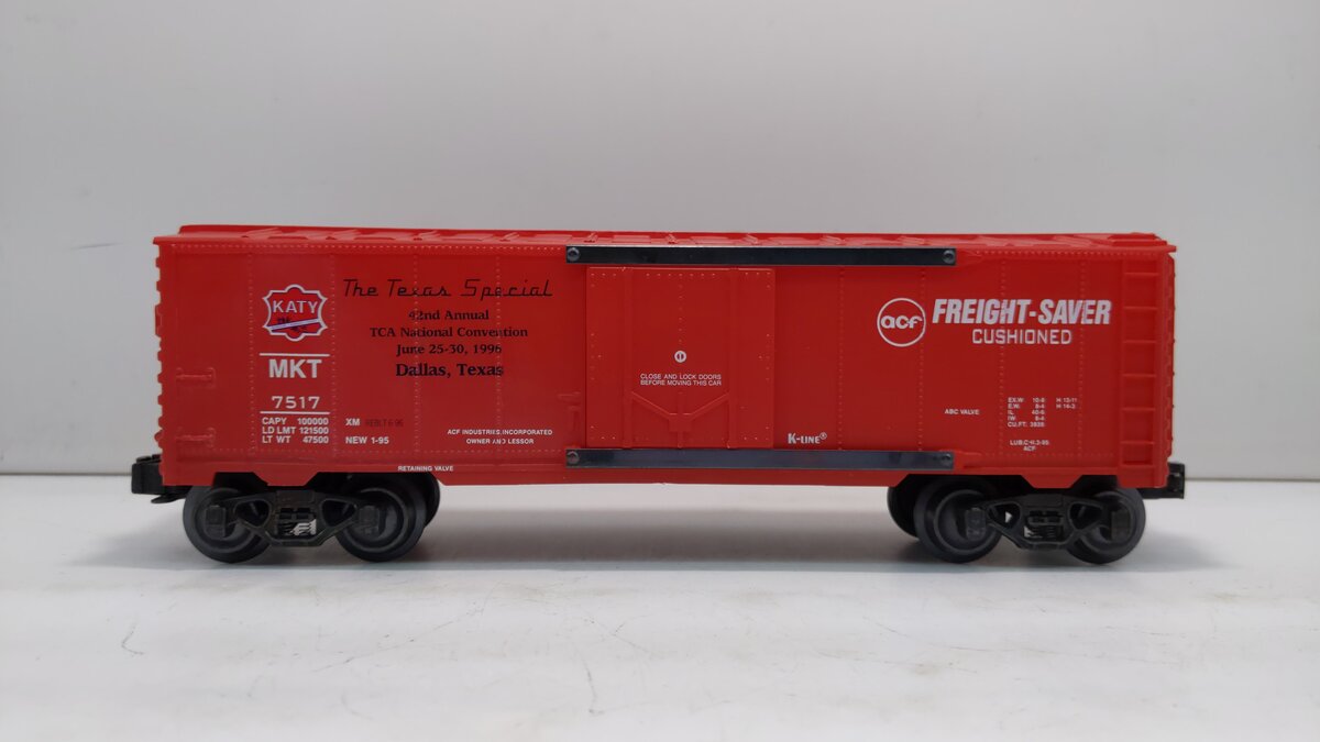 K-Line K7517 O Gauge Katy/MKT Classic Boxcar