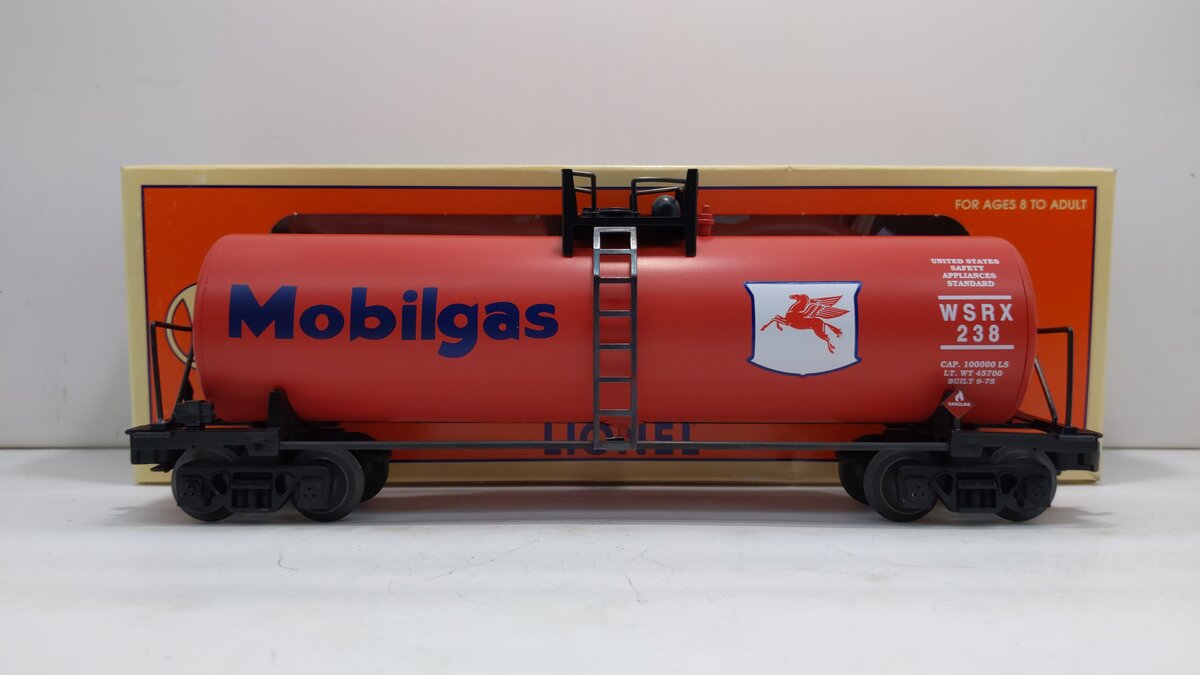 Lionel 6-52121 O Gauge TTOS-1997 SW Division Mobilgas TM Tank Car #238 LN/Box