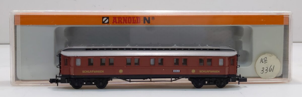 Arnold 3361 N-Scale DRG Passenger Sleeping Car LN/Box