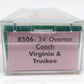 Roundhouse 8506 N Scale Virginia & Truckee 34' Overton Coach Car Kit LN/Box