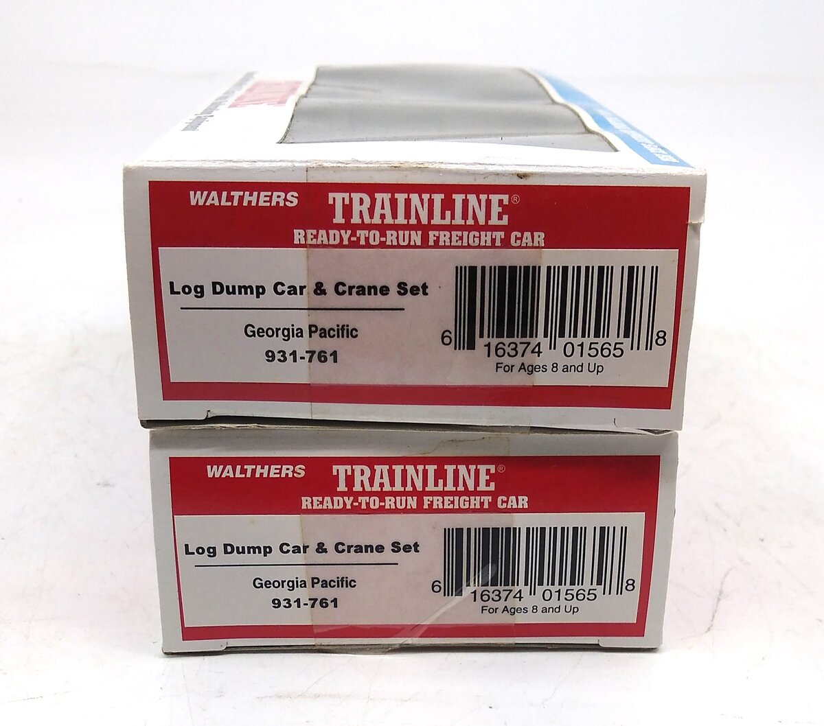 Walthers 931-761 HO Scale Georgia Pacific Log Dump Car & Crane EX/Box