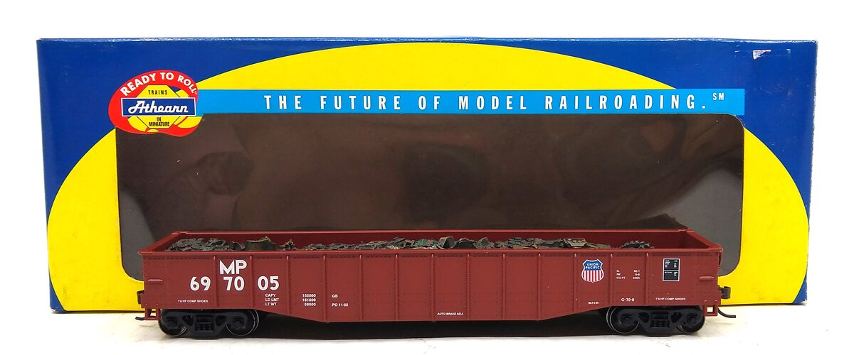 Athearn 91436 HO Scale Ready to Roll Union Pacific 50' Gondola MP Road # 697005