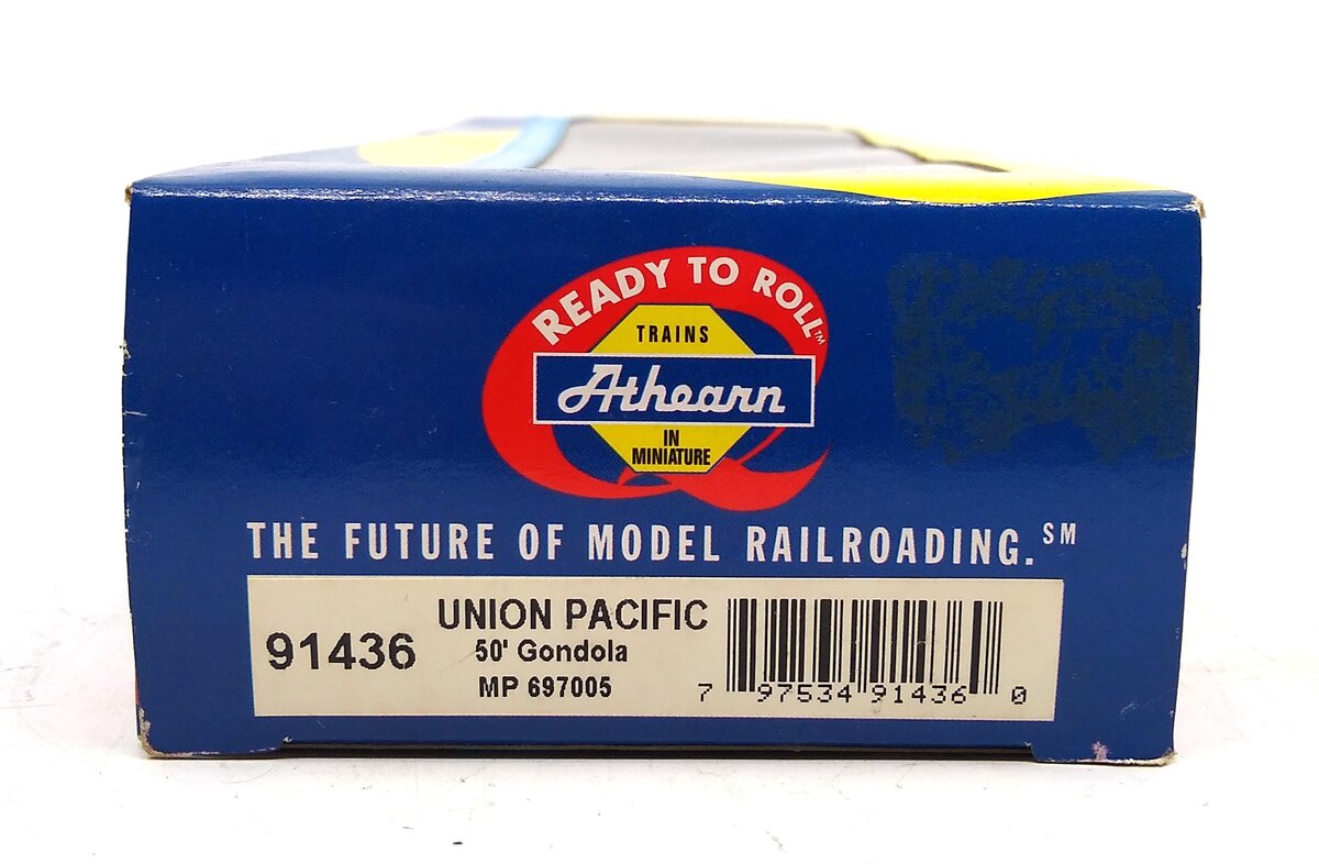 Athearn 91436 HO Scale Ready to Roll Union Pacific 50' Gondola MP Road # 697005