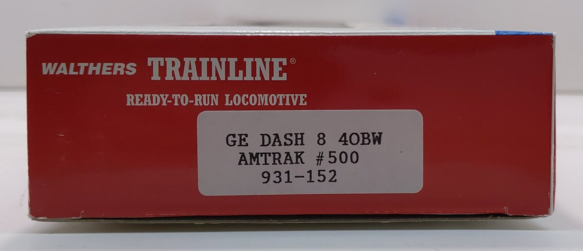 Walthers 931-152 HO Amtrak GE Dash-8 40BW Diesel Locomotive #500 LN/Box