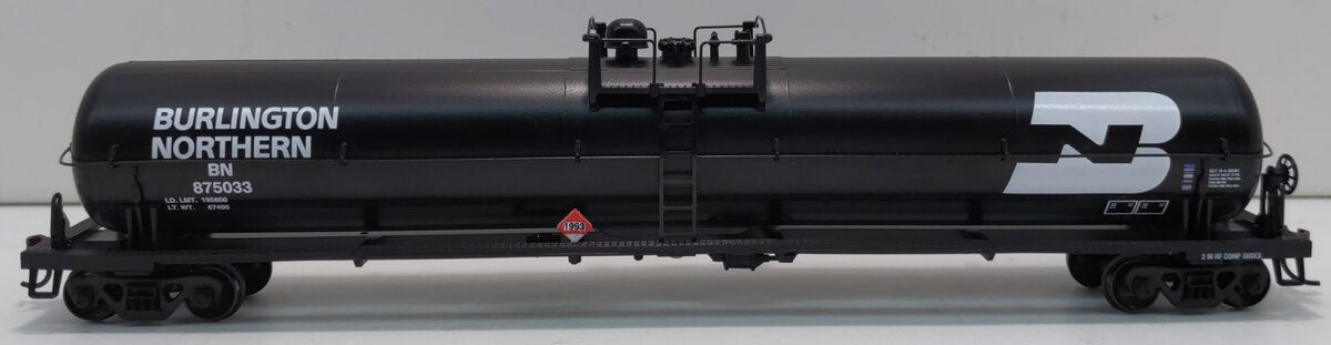 Athearn 7370 HO Scale Burlington Northern 62' Tank Car #875033 LN/Box