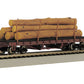 Bachmann 18332 HO Scale 1906-1935 Version ACF 40' Log Car w/ Log Load