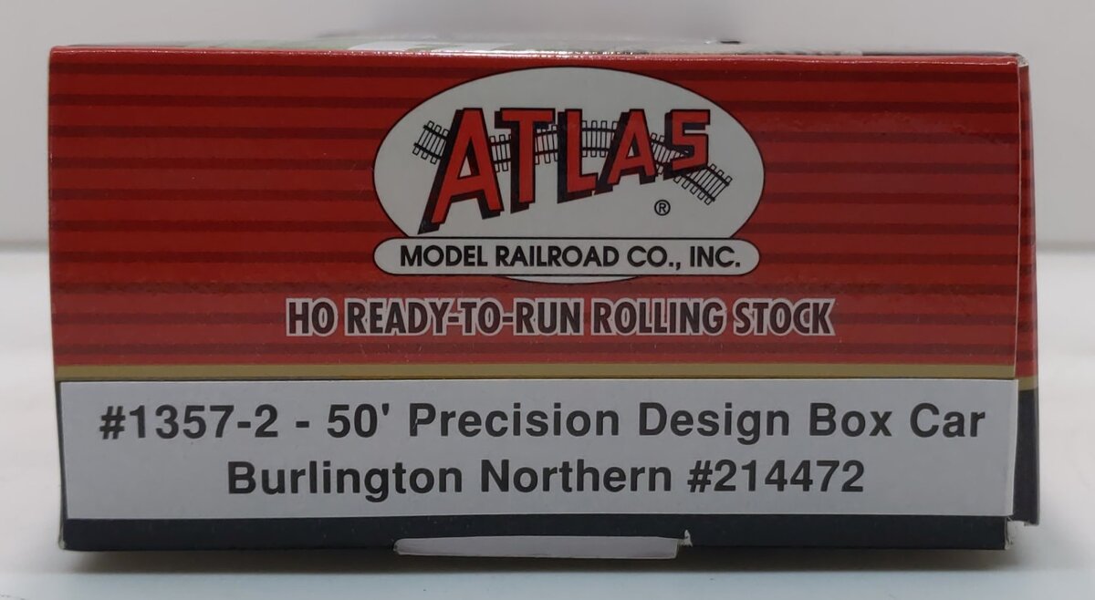Atlas 1357-2 HO Burlington Northern 50' Boxcar #214472