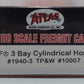 Atlas 1940-3 HO Scale TP&W 3-Bay Cylindrical Hopper Car #10007 LN/Box