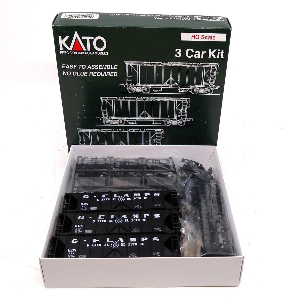 Kato 38-0202 HO Scale ACF Hopper GE Lamps Kits (Set of 3)