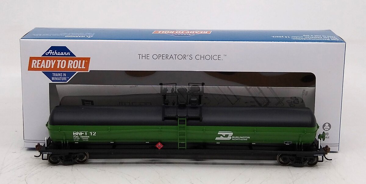 Athearn 17847 HO Scale Burlington Northern BNFT 62' Tank #12 LN/Box