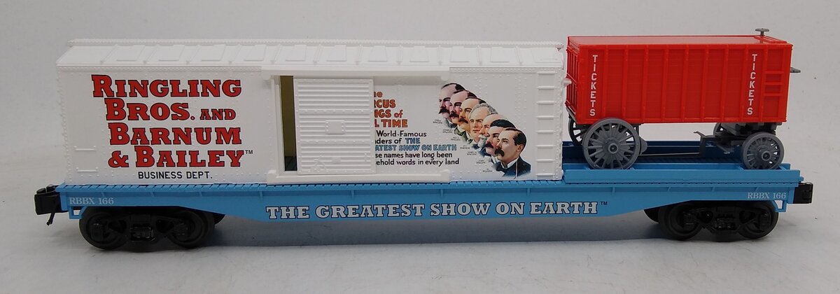 K-Line 6-22507 O Circus Transport Railroad Flat Car with Trailer NIB