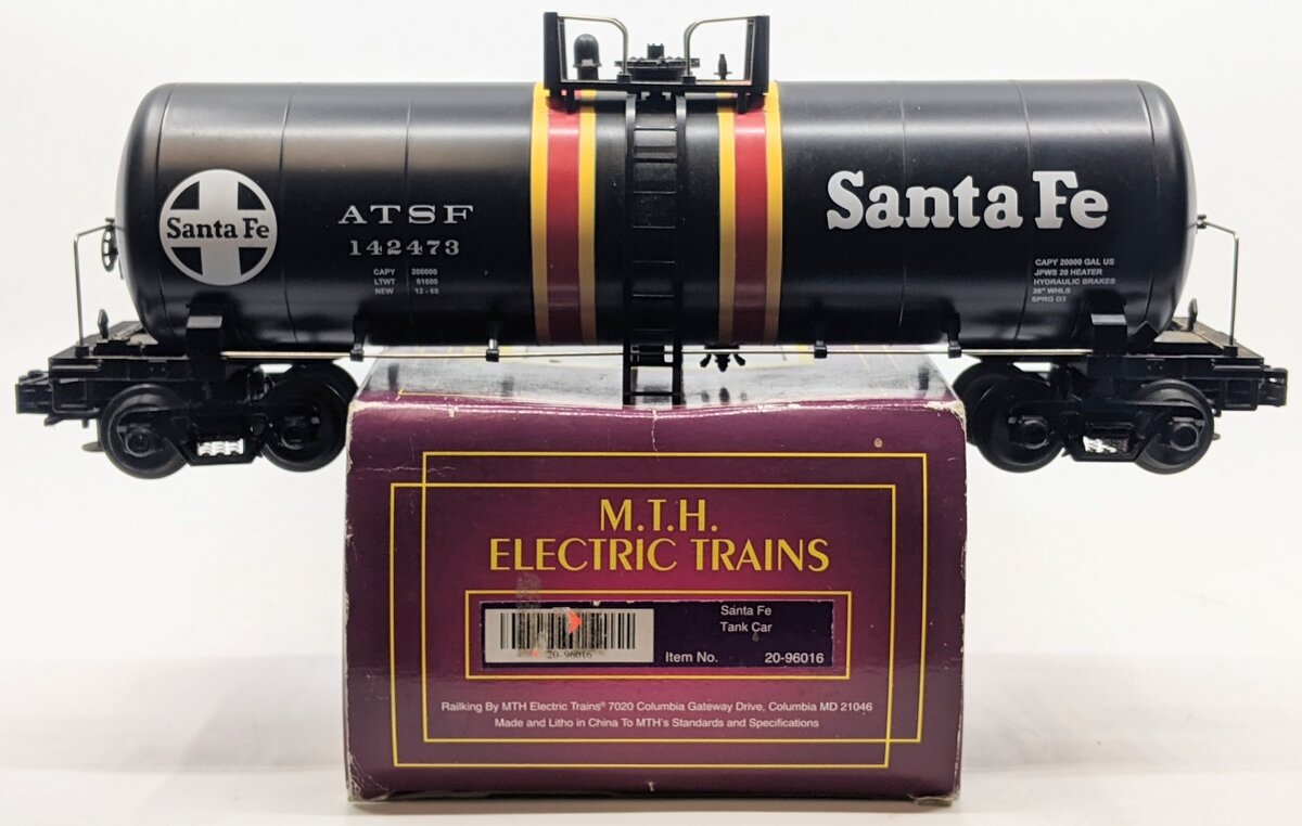 MTH 20-96016 O Gauge Santa Fe Unibody Tank Car #142473 LN/Box