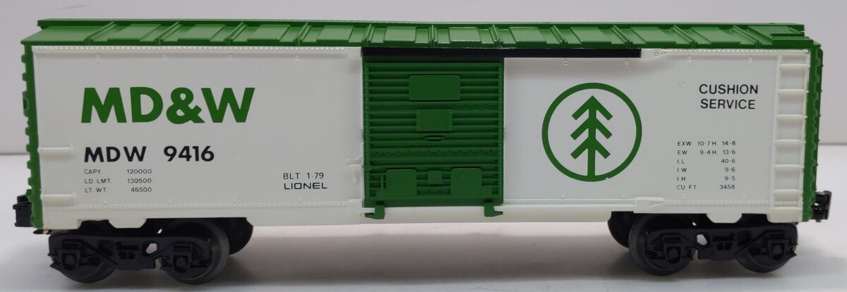Lionel 6-9416 O Gauge Minnesota, Dakota, & Western Boxcar #9416 LN/Box