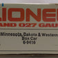 Lionel 6-9416 O Gauge Minnesota, Dakota, & Western Boxcar #9416 LN/Box