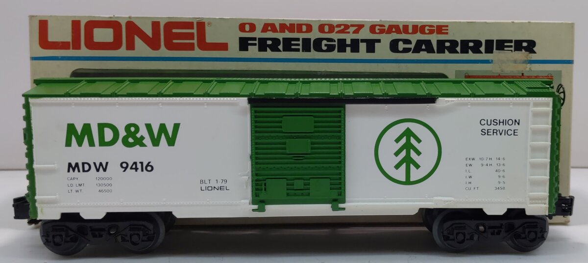 Lionel 6-9416 O Gauge Minnesota, Dakota, & Western Boxcar LN/Box