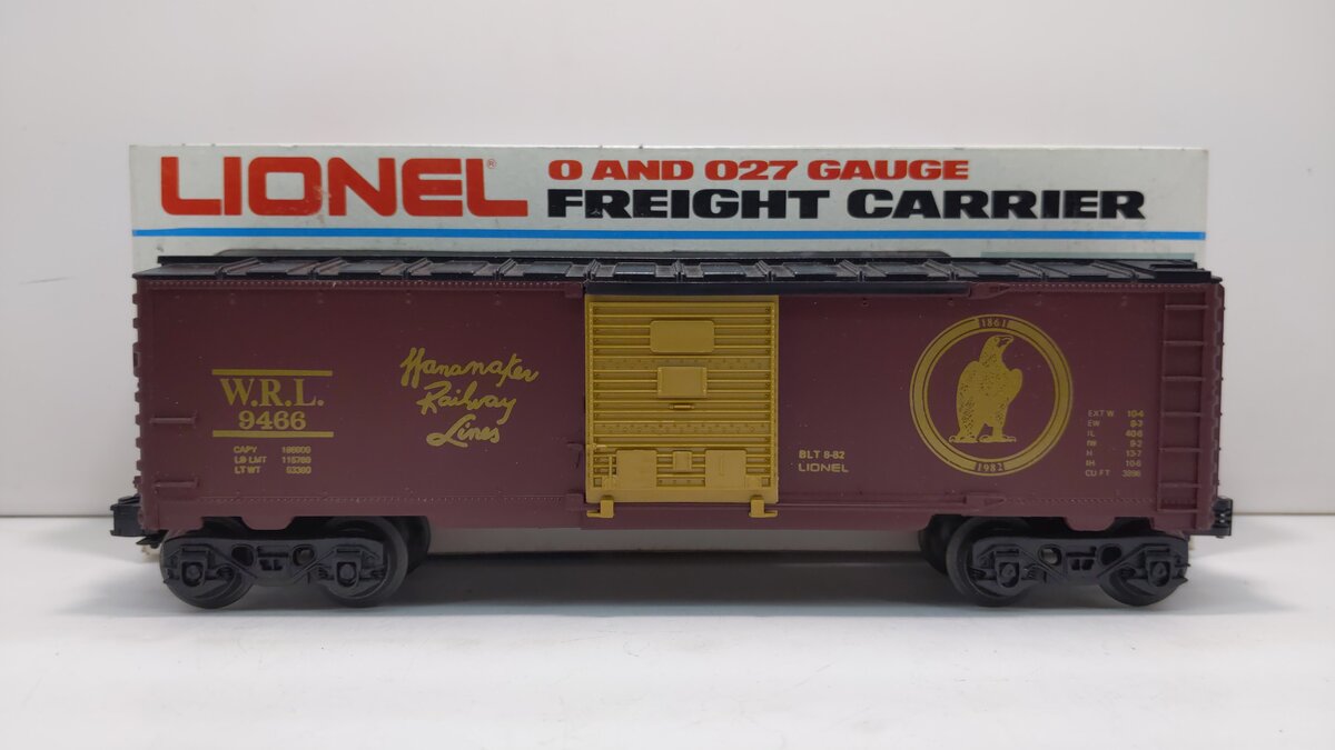 Lionel 6-9466 O Gauge Wanamaker Railway Lines Boxcar LN/Box