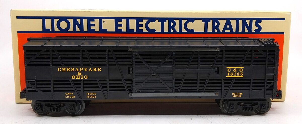 Lionel 6-16135 O Chesapeake & Ohio Stock Car #16135 LN/Box