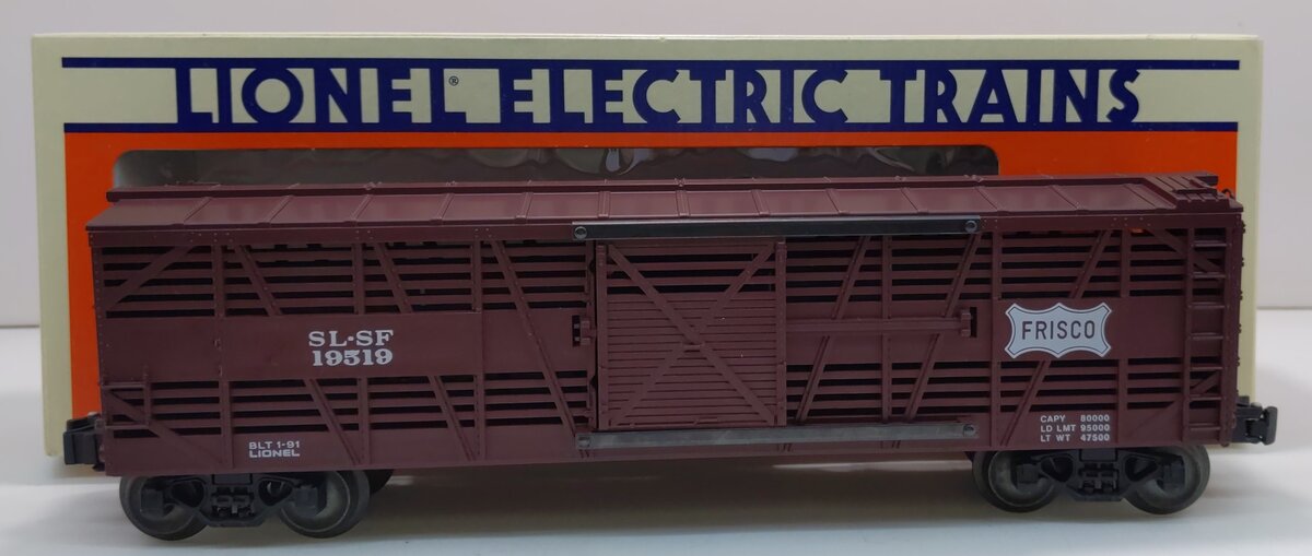 Lionel 6-19519 O Gauge Frisco Stock Car (Fallen Flags #5) LN/Box