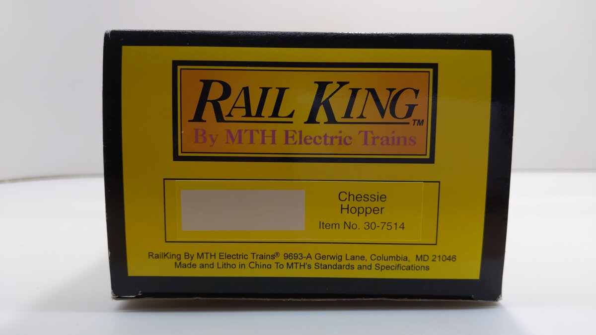 MTH 30-7514 O Gauge C&O Chessie Hopper #82701 LN/Box