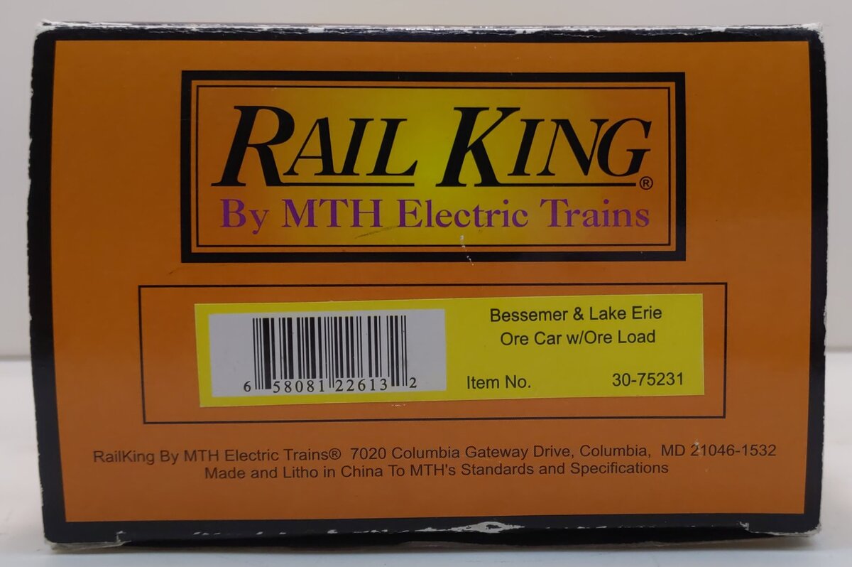 MTH 30-75231 Bessemer & Lake Erie Ore Car #8046 NIB
