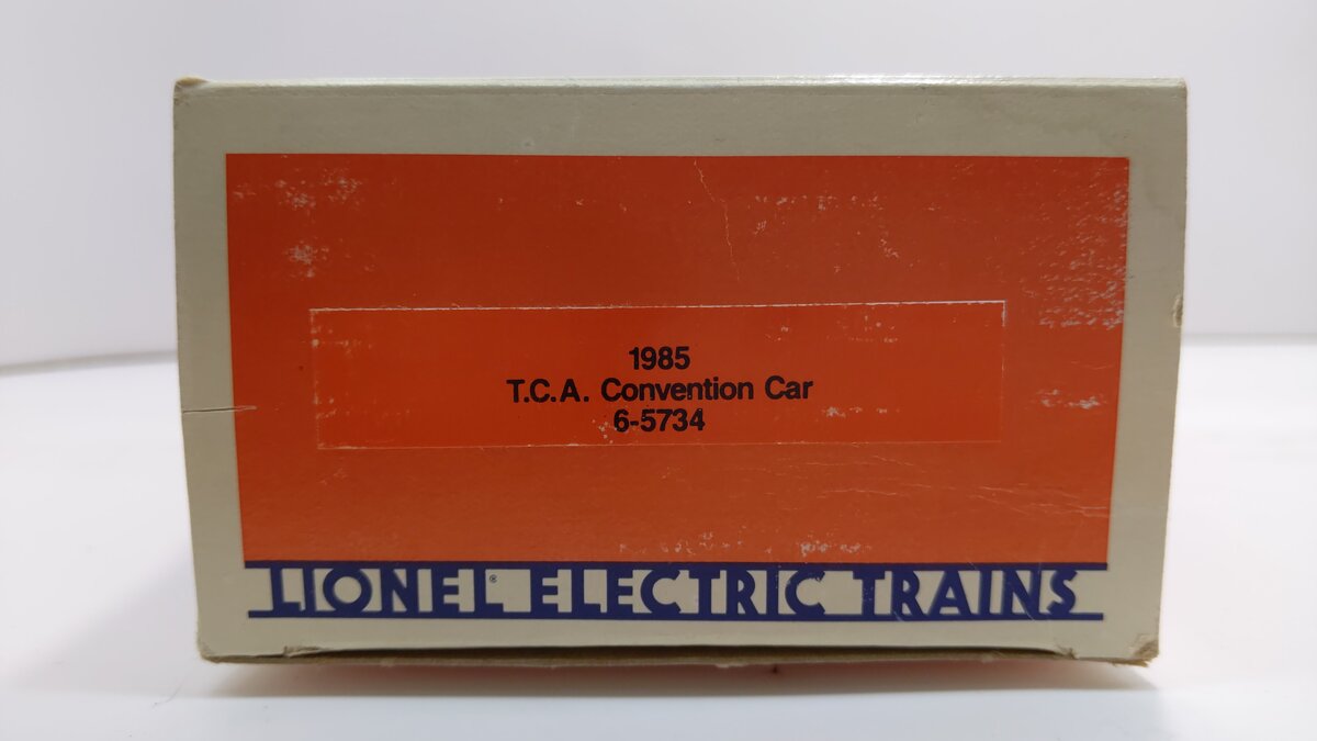 Lionel 6-5734 O Gauge TCA 1985 Convention Car LN/Box