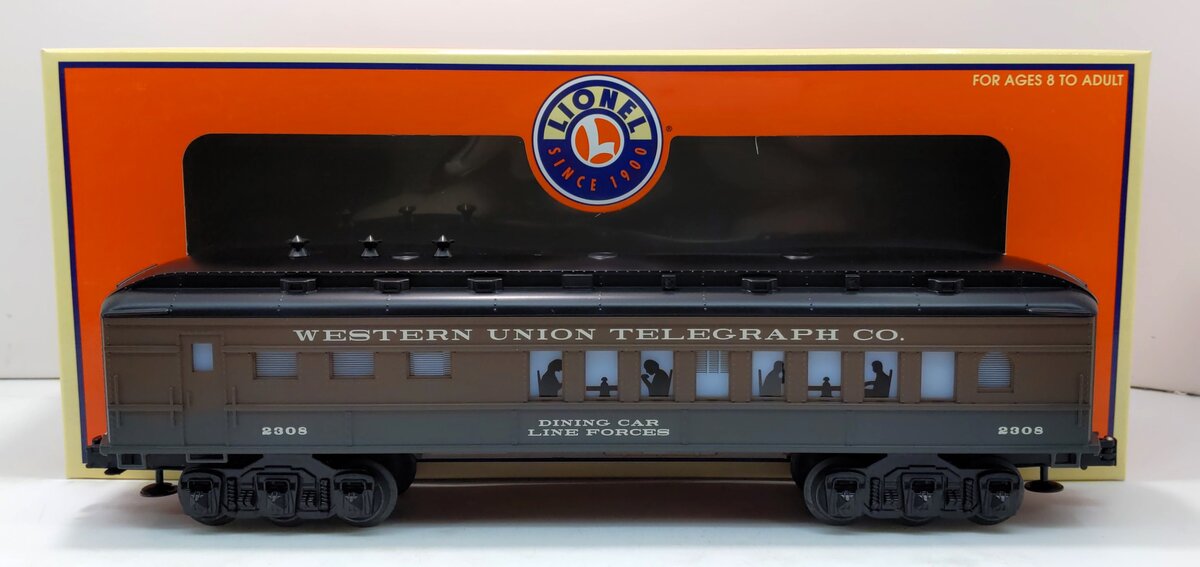 Lionel 6-19685 O Gauge LRRC Western Union Telegraph Co. Dining Car #2308 LN/Box