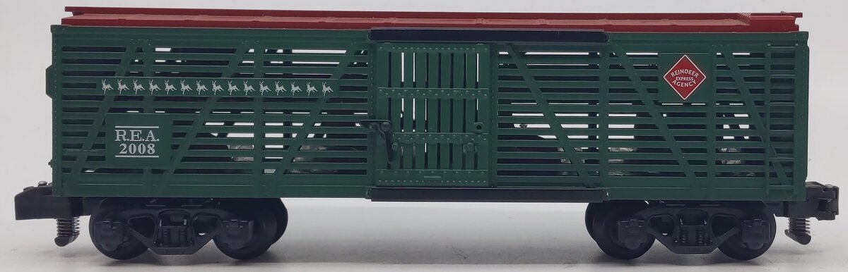 American Flyer 6-48375 S Gauge Christmas Stock Car w/Reindeer #2008