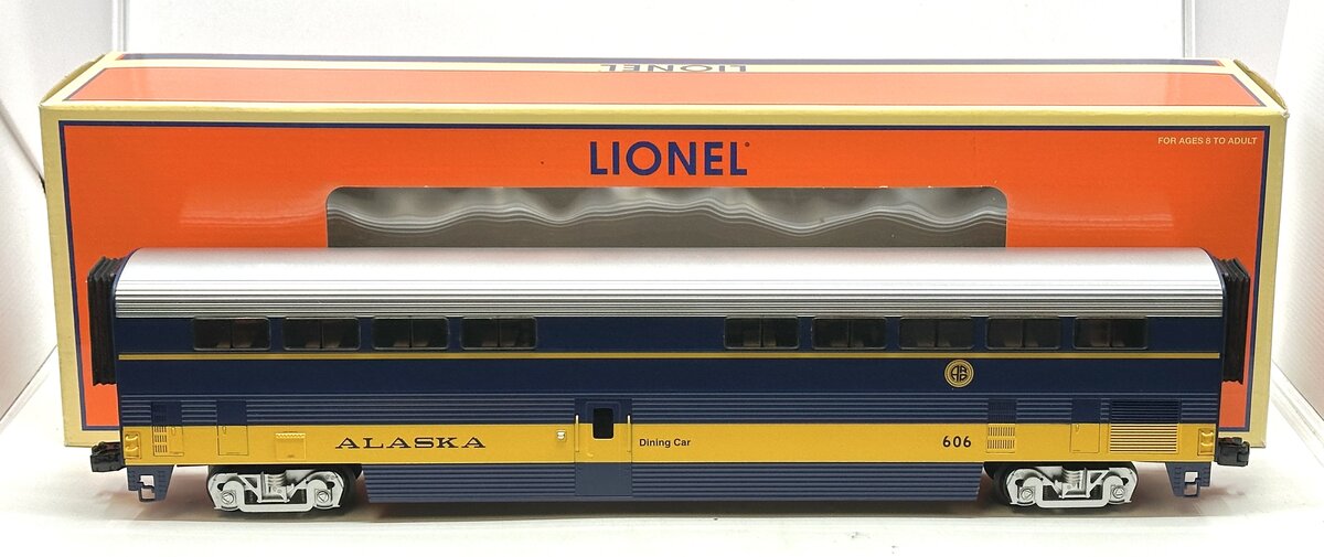 Lionel 6-29172 O Gauge Alaska Stationsounds Aluminum Diner Car LN/Box
