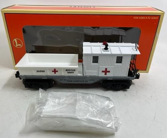 Lionel 6-26505 O Fire Company #1 Rescue Unit Work Caboose #26505 LN/Box