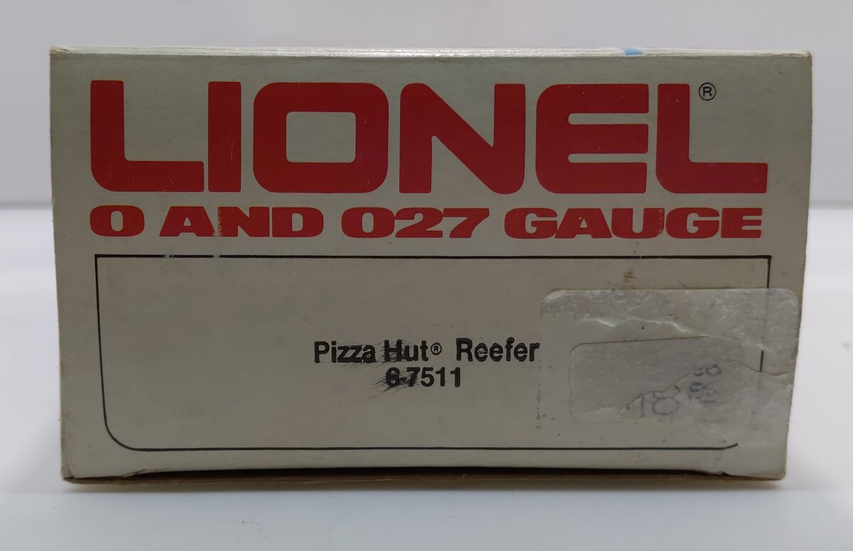 Lionel 6-7511 O Gauge Pizza Hut Refrigerator Car LN/Box