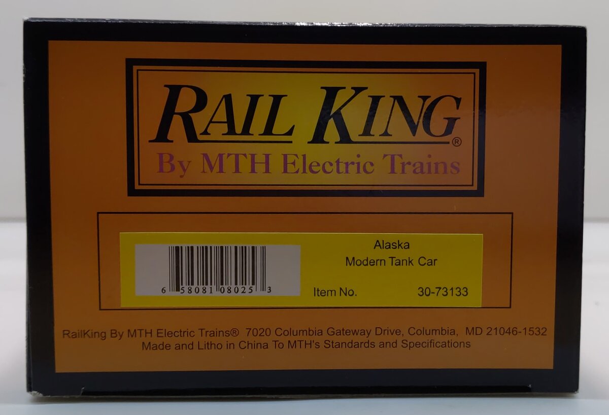 MTH 30-73133 O Gauge Alaska Modern Single Dome Tank Car #10804 LN/Box