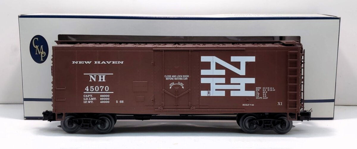 Crown Model Products O New Haven Plug Door Boxcar #45070 (Hi-Rail) LN/Box