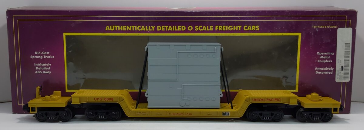 MTH 20-98106 O UP 75' 4 Truck Depressed Flatcar w/Transformer #50008 LN/Box