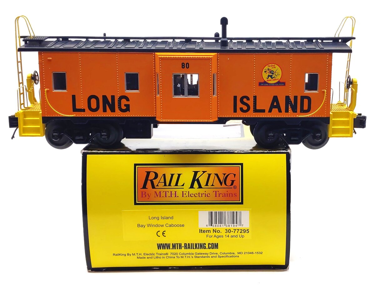MTH 30-77295 O Gauge Long Island RailKing Bay Window Caboose #80