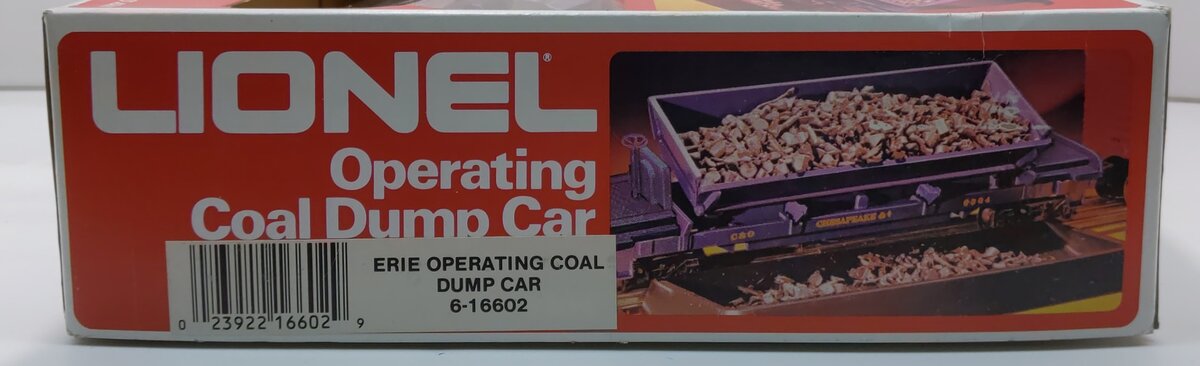 Lionel 6-16602 O Gauge Erie Lackawanna Coal Dump Car LN/Box
