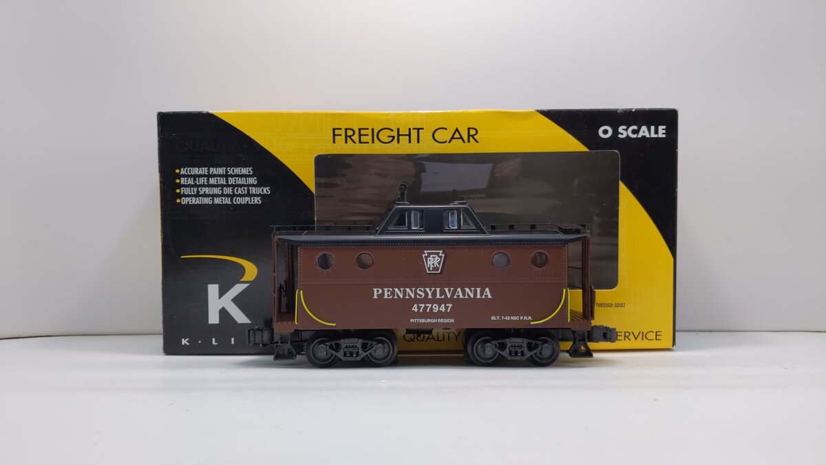 K-Line K615-1891 O Gauge Pennsylvania N5C Lighted Caboose #477947 LN/Box