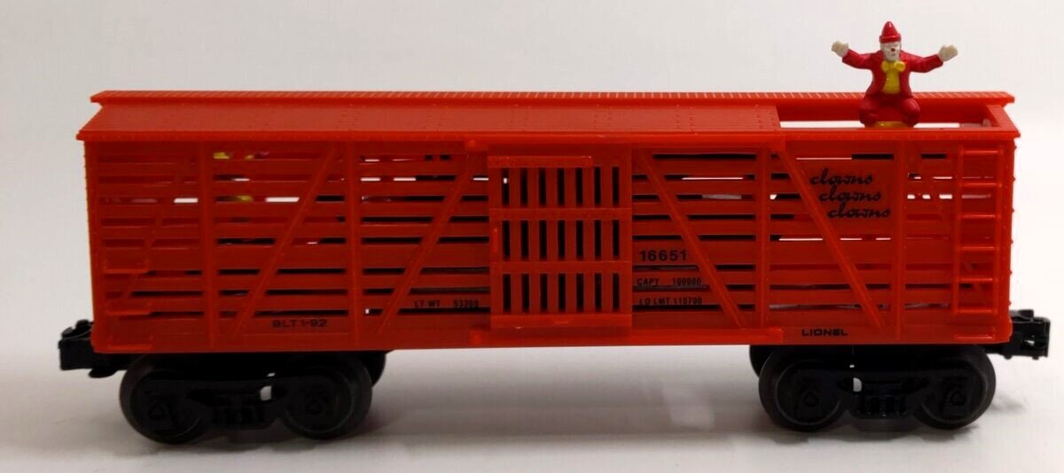 Lionel 6-16651 O Gauge Animated Circus Clown Car #16651 LN/Box